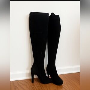Sam Edelman Black Suede Over-the-Knee Boots